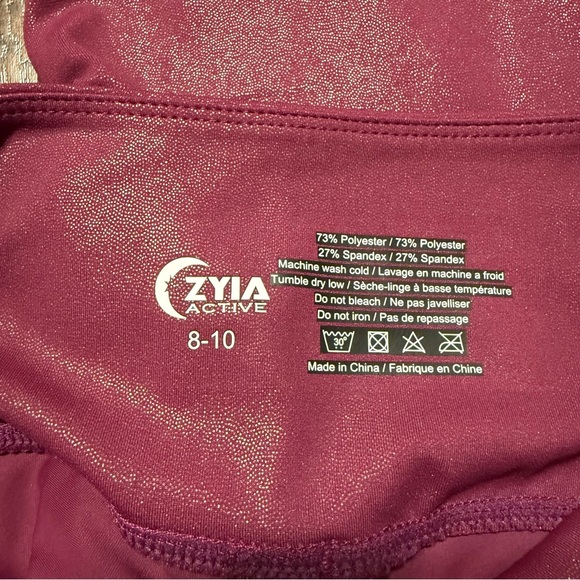 Zyia Cropped Leggings size 10 - Picture 3 of 6